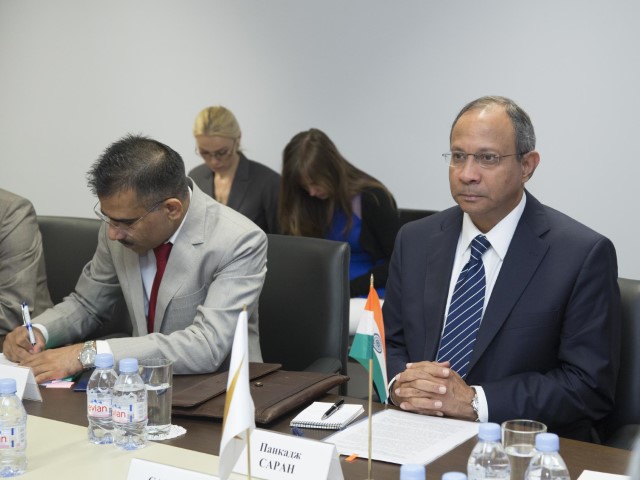 Председатель Коллегии ЕЭК Тигран Саркисян встретился с Послом Индии в Российской Федерации Панкаджом Сараном