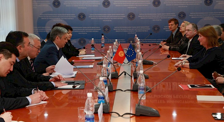 Главы МИД КР и делегации Европарламента обсудили вопросы сотрудничества