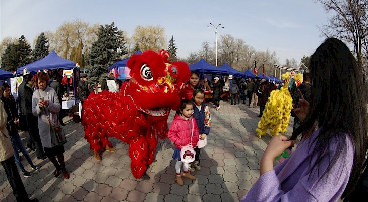 Весенний праздник Нооруз в Бишкеке