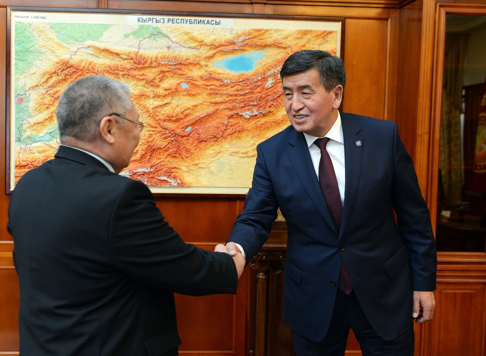 Жээнбеков принял председателя Совета Ассамблеи народа Кыргызстана Мамытова