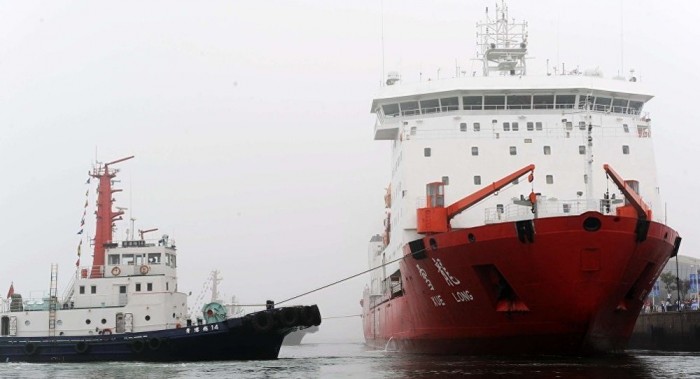 Китай спустит на воду первый ледокол собственного производства в 2019