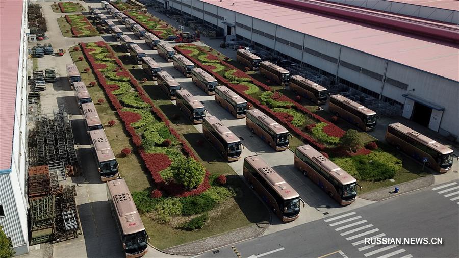 Автобусы компании Anhui Ankai Automobile Company готовы к отправке в Саудовскую Аравию