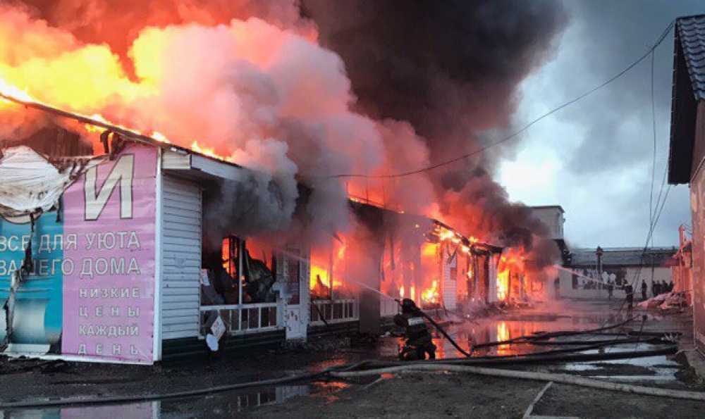 Третий пожар на Ошском рынке: это был поджог!