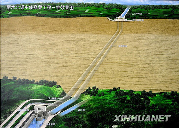 В Китае 15 млрд кубометров воды поставлено с юга на север