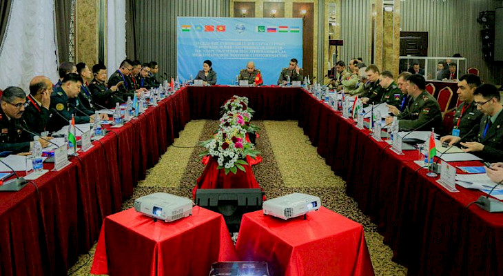 В г.Бишкек проходит заседание руководителей структурных подразделений оборонных ведомств ШОС