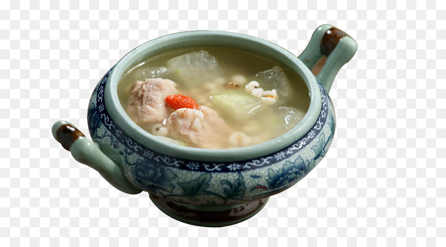 Суп с фрикадельками и восковой тыквой по-китайски