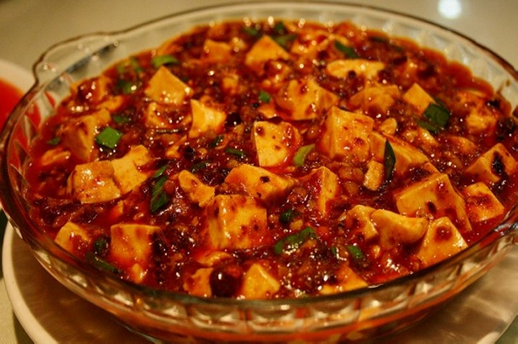 Китайское блюдо Mapo Doufu тофу, Mapo-тофу. Рецепт