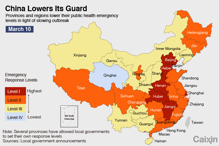 24 административных единицы КНР понизили уровень реагирования на Covid-19