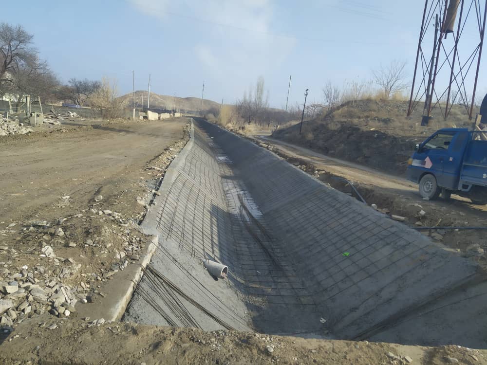 Строительство канала в Баткенской области на китайский грант выполнено на 60 процентов