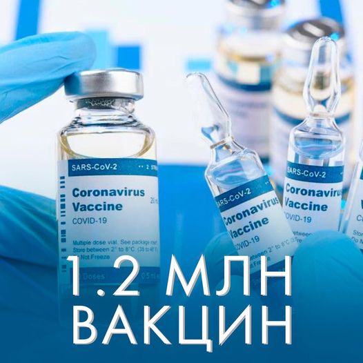 Кыргызстан закупит 1,2 млн вакцин от COVID-19